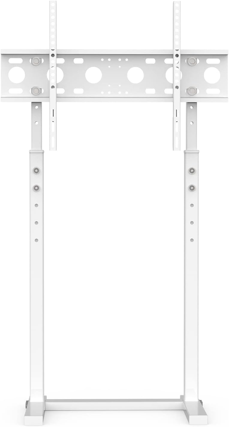 Chulovs 32-65 Inch TV Floor Bracket: Floor TV Stand with Mount Space Saving Height Adjustable Corner TV Mount Tall TV Stand for Flat Panel LED LCD Screens Holds up to 40 KG Max VESA 600x400mm